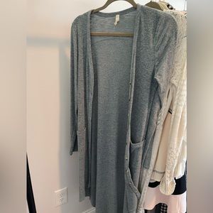 Button up duster with front pockets